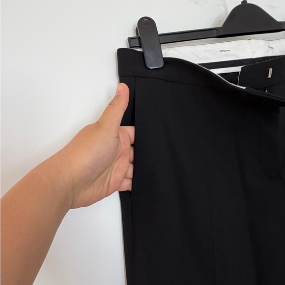 Joseph Women Black Finley Wool Stretch Straight Pants - Picture 6 of 7